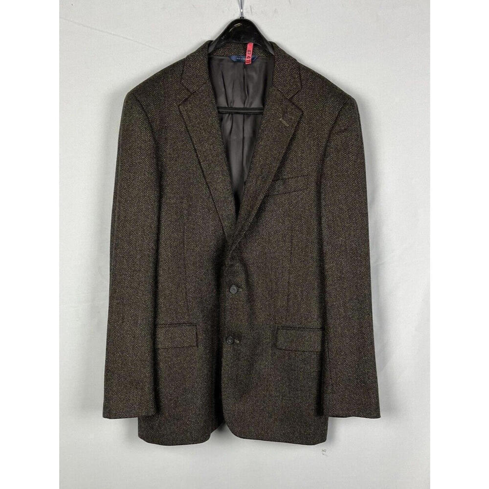 Brooks Brothers Sport Coat Regent Wool Herringbone Blazer Size 42L US